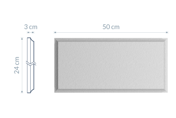 Bosáž jednotlivá BS2 - 50 × 24 × 3 cm