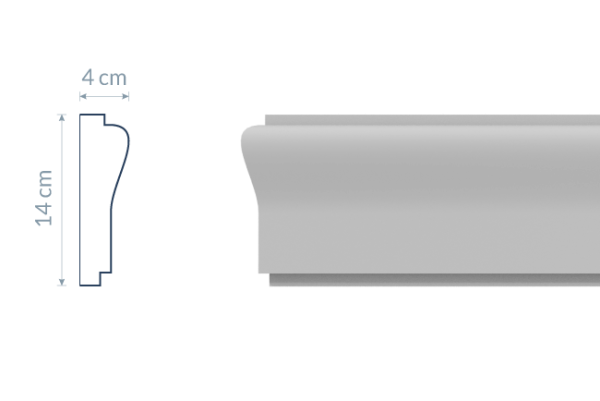 Fasádní lišta L14 - 240cm
